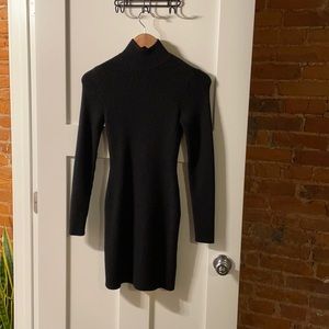 Abercrombie bodycon mini sweater mock neck dress